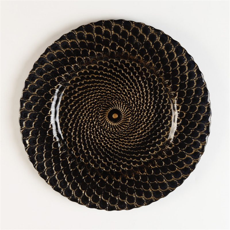 Wholesale Glass Charger Plate PZ-039 - Image 5